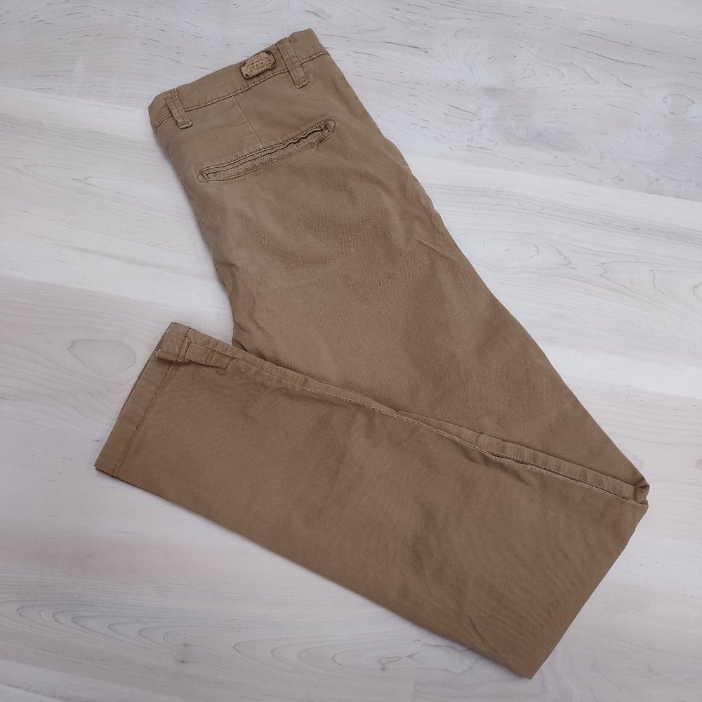 Basic Zara Man Tan Dress Pants